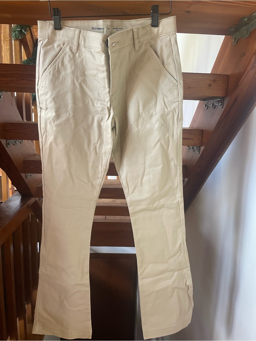 Old Navy Kids Khaki boot cut Pants - size 14